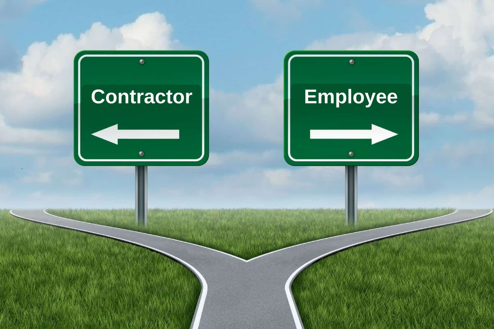 Diff between contractors and employees